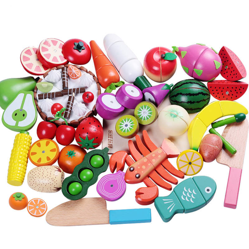 Kitchen Appliances Kids - 1PCS Wooden Toy Magnetic Cutting Fruit