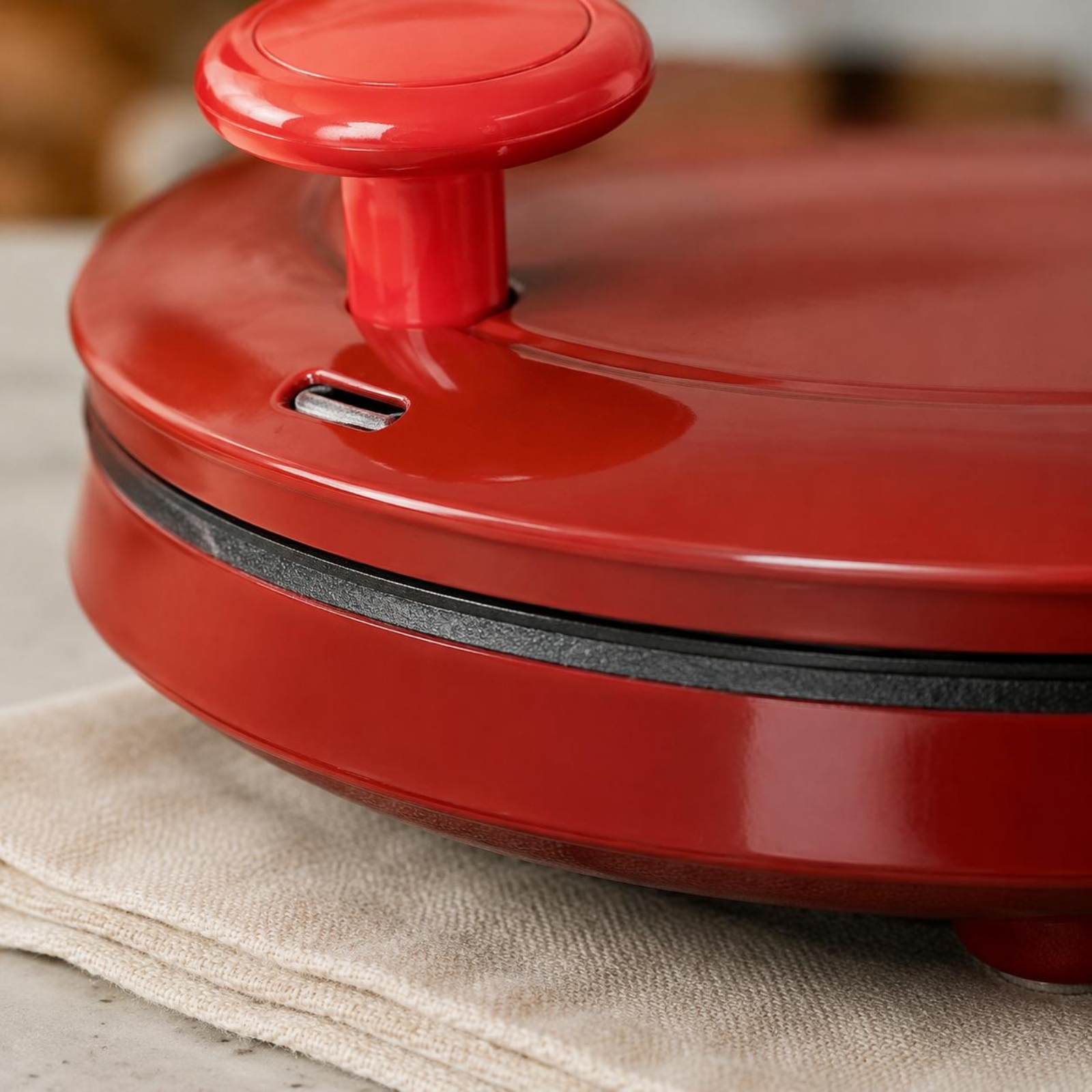 Kitchen Appliances Oven - Countertop Electric Pizza Oven Ribbed Plates