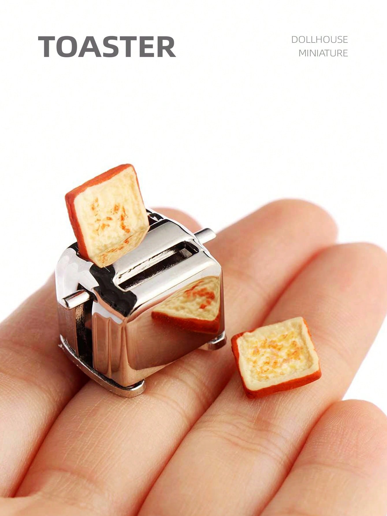 1:12 Dollhouse Miniature Toast - Kitchen Appliances Toys บทวิจารณ์และราคา