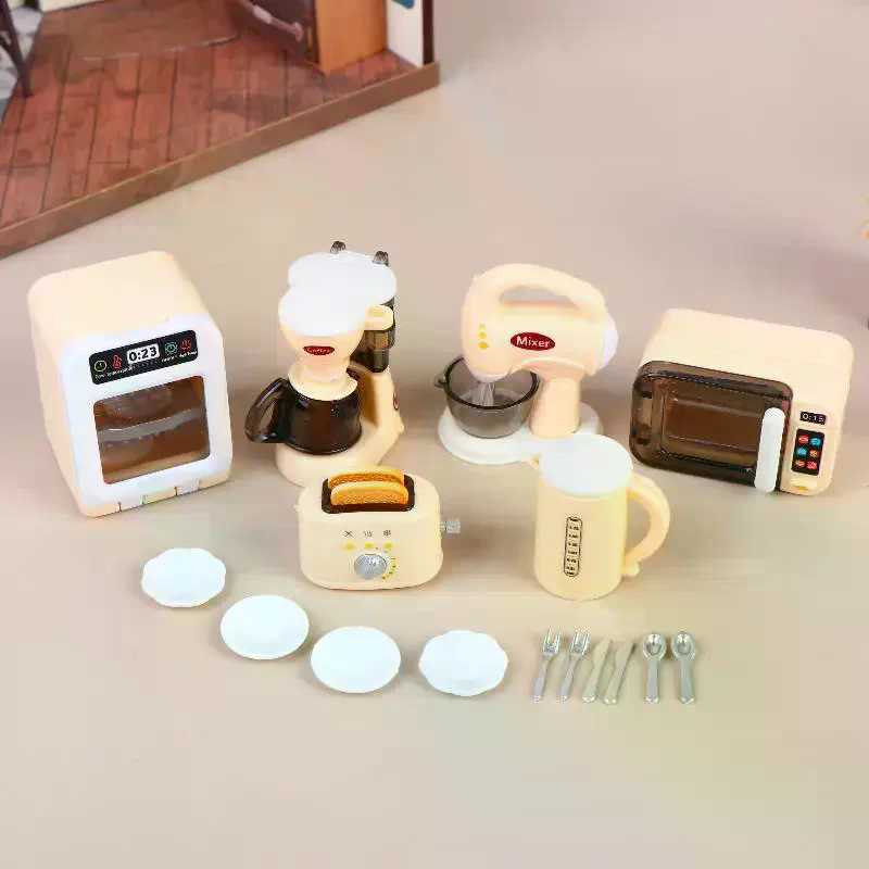 1 Set 1 12 Dollhouse Appliance - Kitchen Appliances Toys บทวิจารณ์และราคา