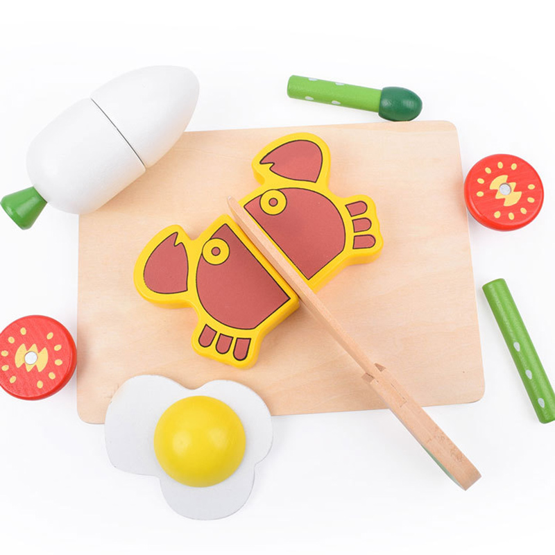 1PCS Wooden Toy Magnetic Cutti - Kitchen Appliances Kids บทวิจารณ์และราคา