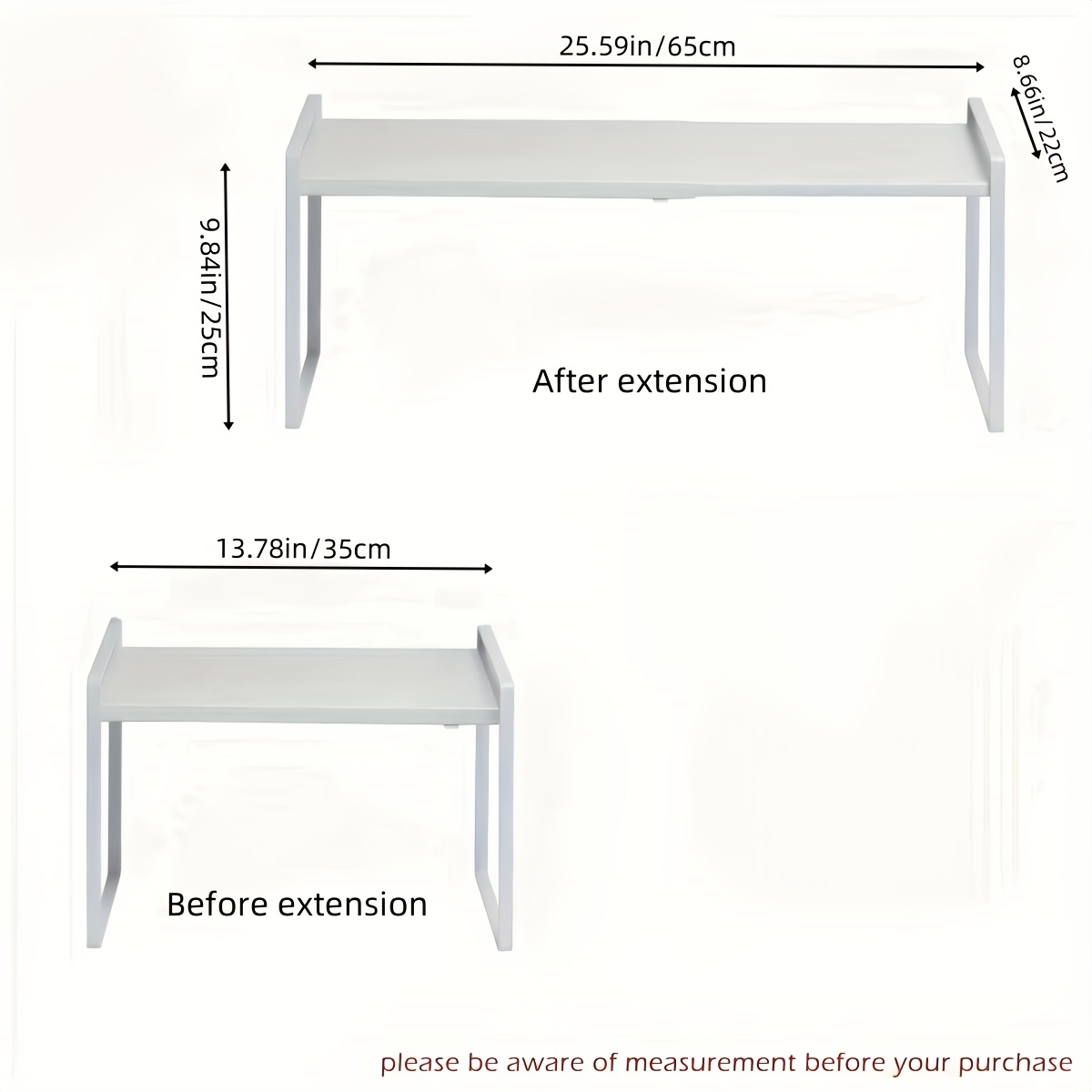Adjustable&Extendable Metal Ca - Kitchen Appliances Countertop บทวิจารณ์และราคา