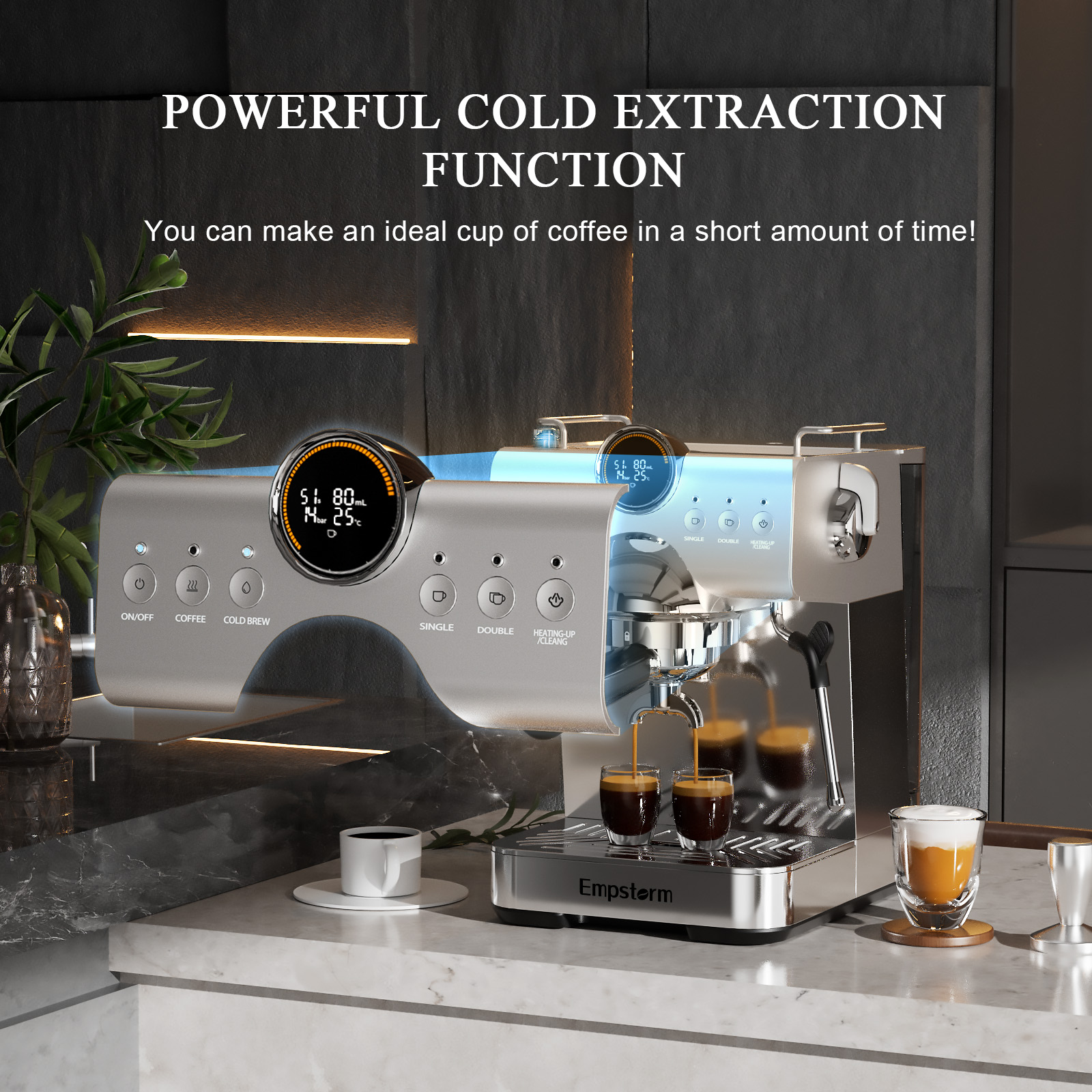 Empstorm Factory Price Double- - Espresso Machine Semi Auto บทวิจารณ์และราคา
