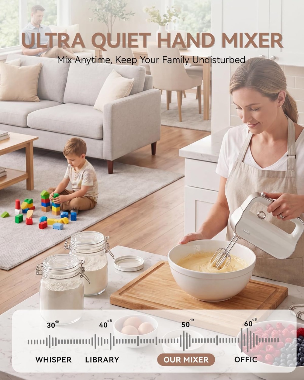 4-in-1 Electric Hand Mixer wit - Hand Mixer Electric บทวิจารณ์และราคา