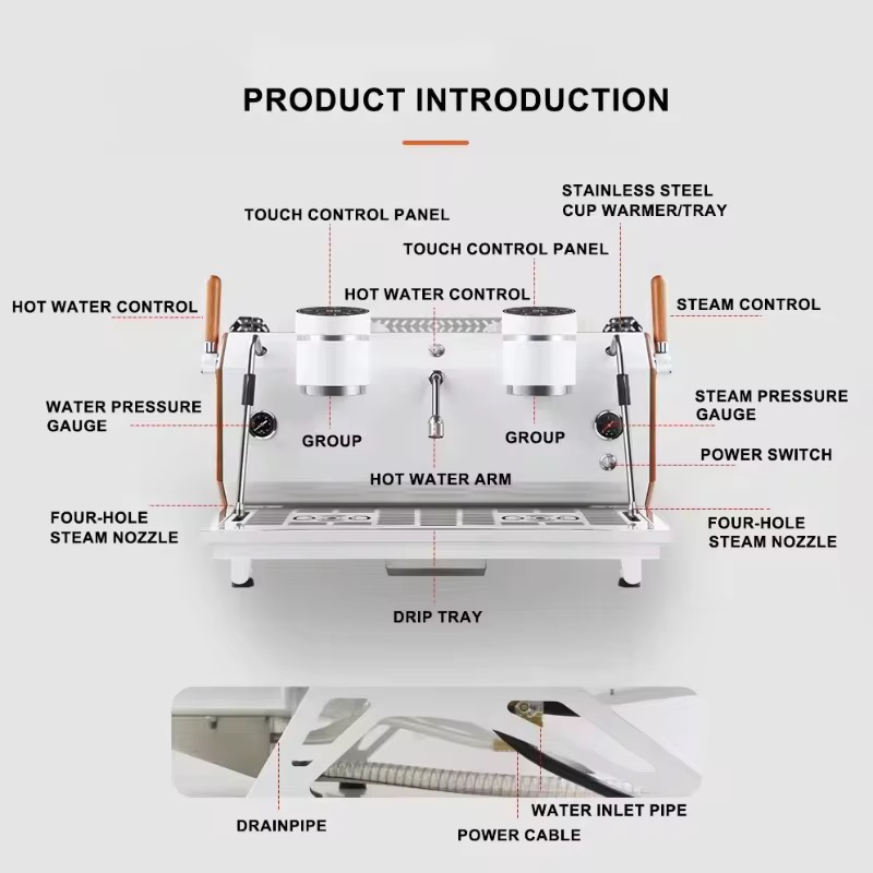 2 Group 4 Boiler Semi Auto Esp - Espresso Machine Semi Auto บทวิจารณ์และราคา