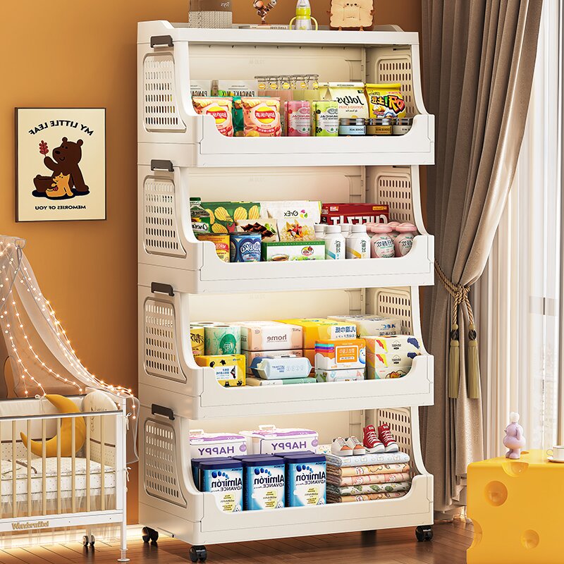 Foldable Mobile Snack Cart, Ki - Kitchen Appliances Rack บทวิจารณ์และราคา