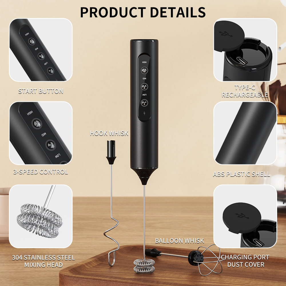 3 in 1 Electric Handheld Milk  - Hand Mixer Electric บทวิจารณ์และราคา