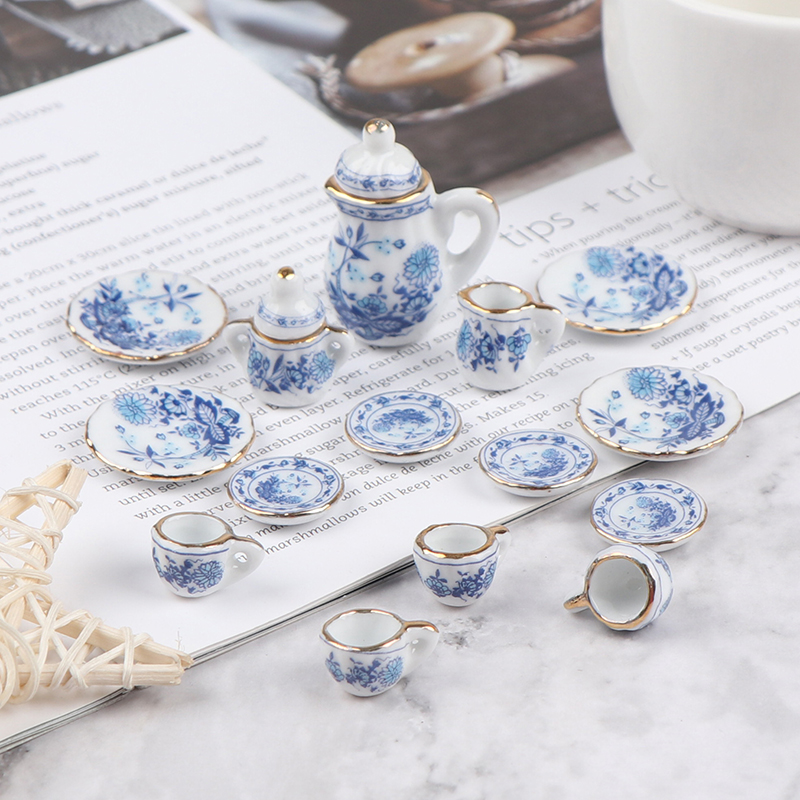 15Pcs 1:12 Miniature Porcelain - Kitchen Appliances Toys บทวิจารณ์และราคา
