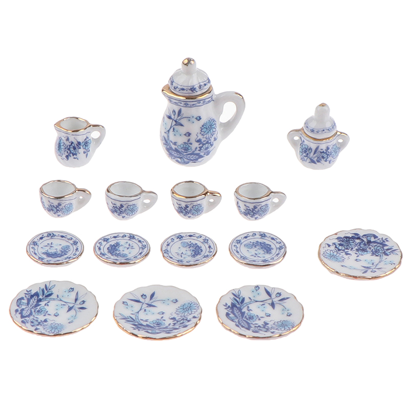 15Pcs 1:12 Miniature Porcelain - Kitchen Appliances Toys บทวิจารณ์และราคา