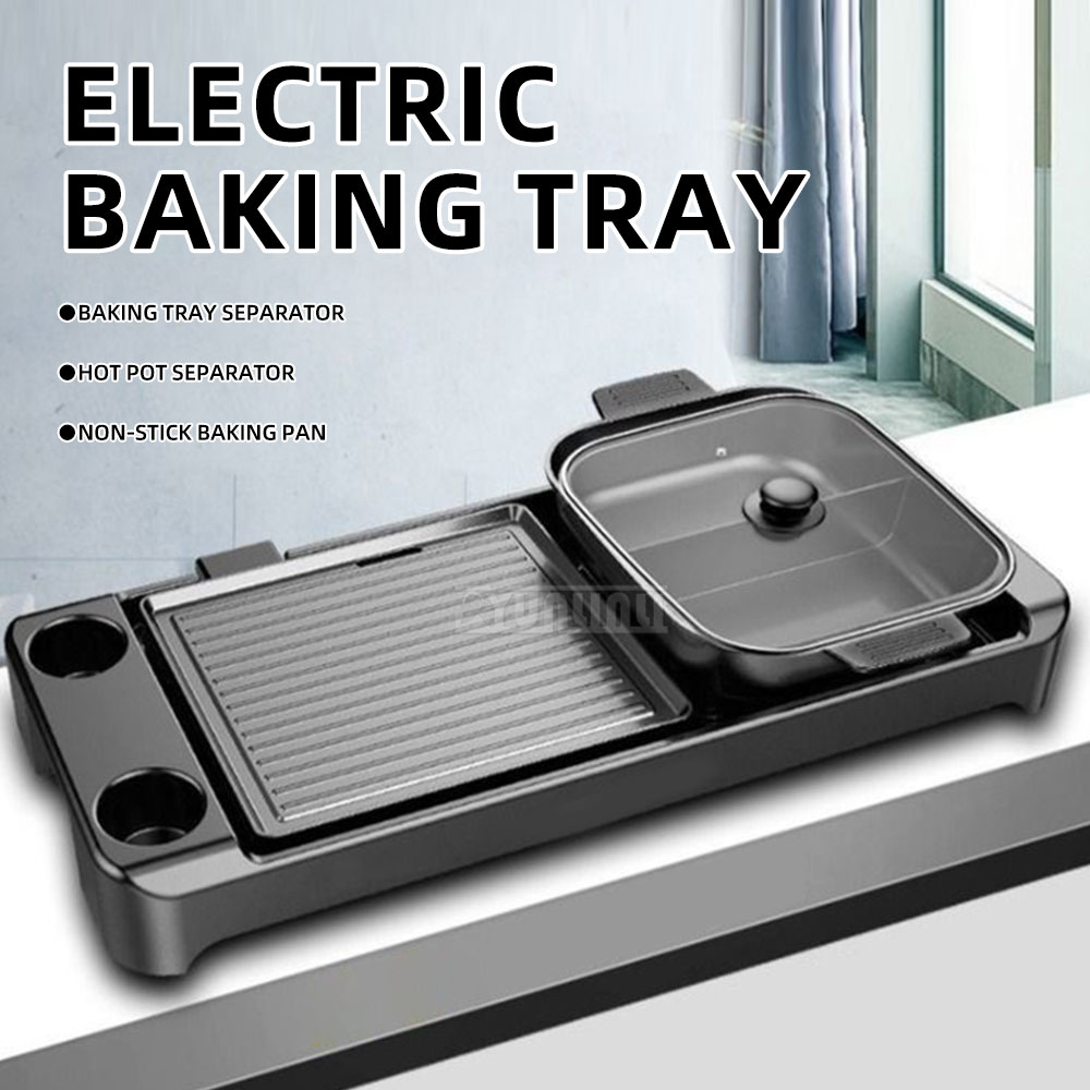 Electric Barbecue Hotpot Stove - Kitchen Appliances For Baking บทวิจารณ์และราคา