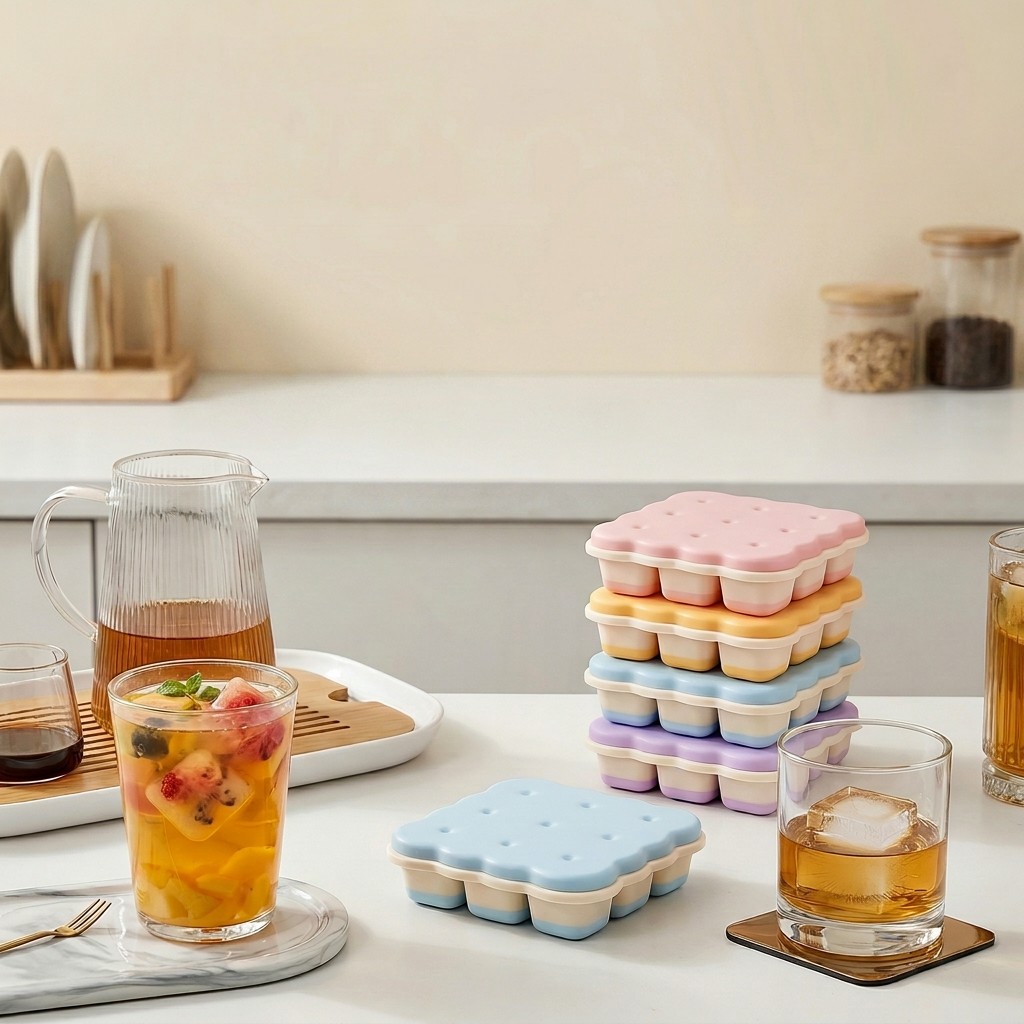 Cookie Shaped Plastic Ice Cube - Kitchen Appliances Rack บทวิจารณ์และราคา