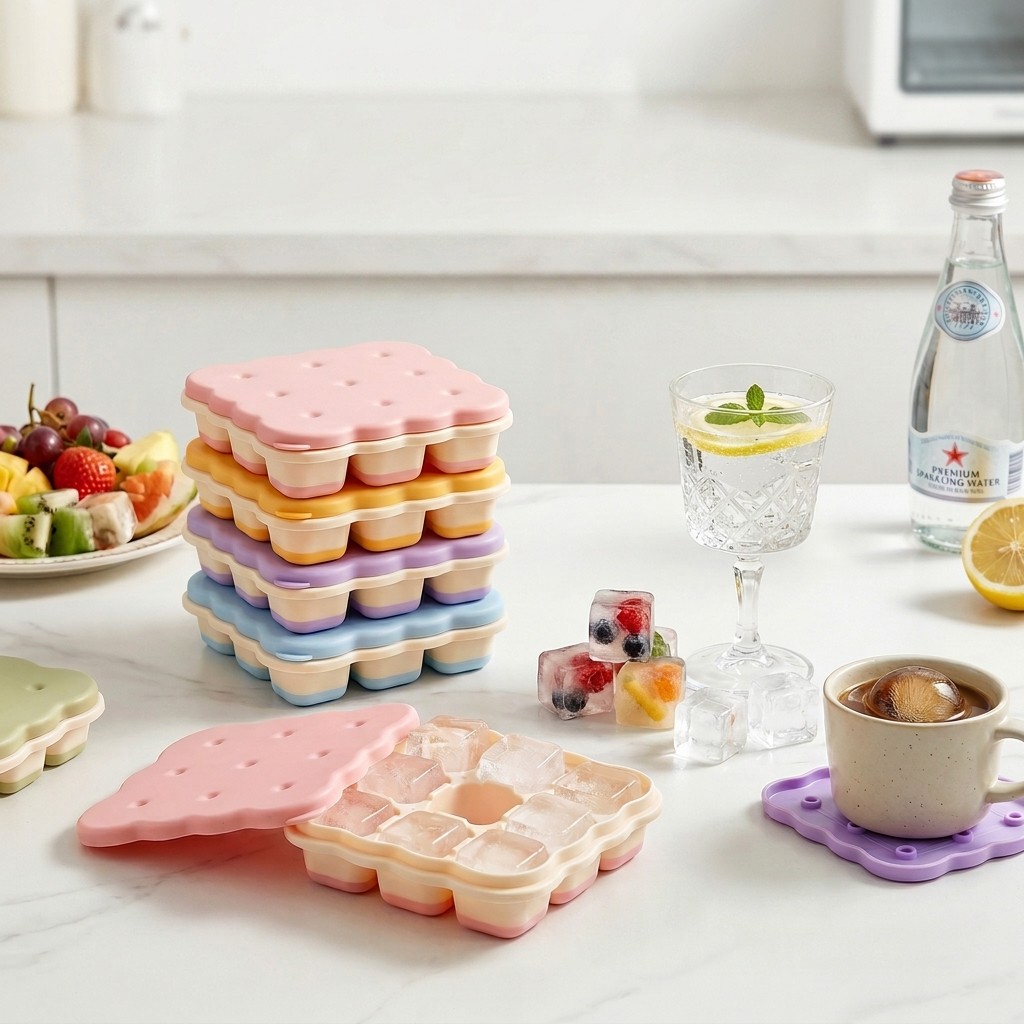 Cookie Shaped Plastic Ice Cube - Kitchen Appliances Rack บทวิจารณ์และราคา