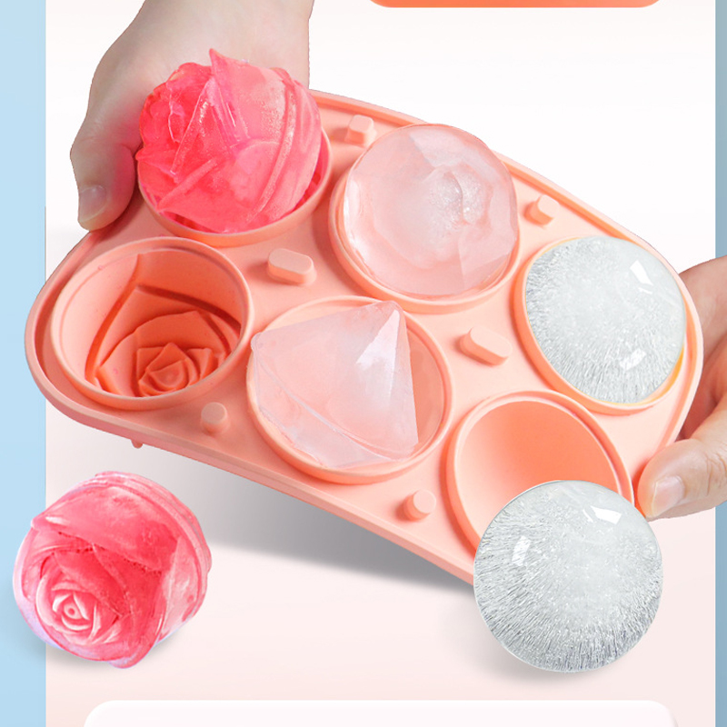 3D Rose Diamond Round Ice Cube - Kitchen Appliances Rack บทวิจารณ์และราคา