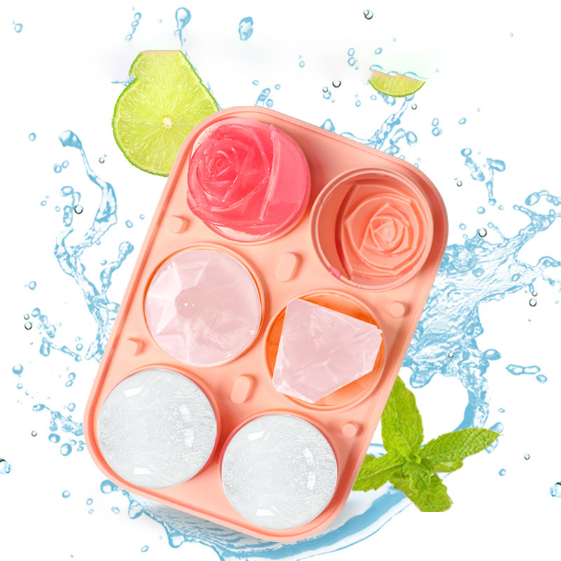 3D Rose Diamond Round Ice Cube - Kitchen Appliances Rack บทวิจารณ์และราคา