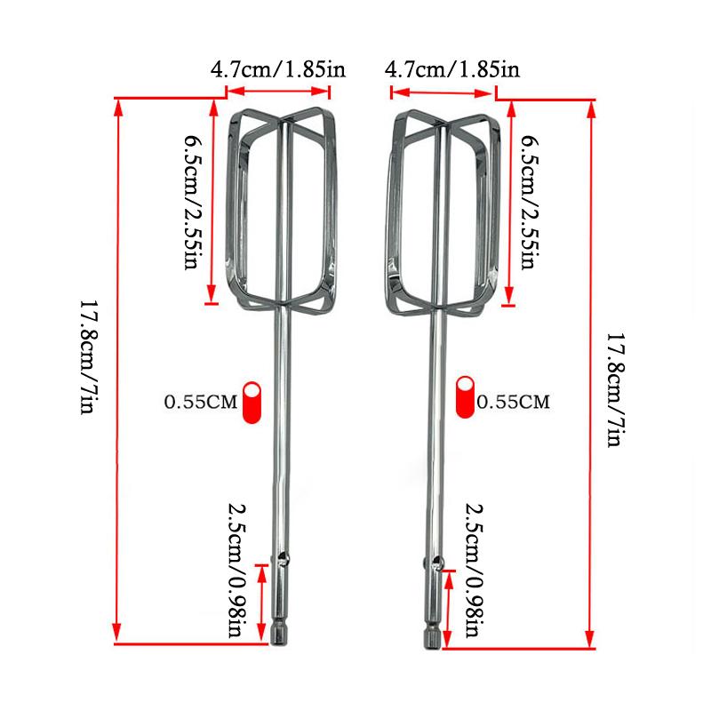 C 1/2pcs new Hand Mixer Beater - Hand Mixer Electric บทวิจารณ์และราคา