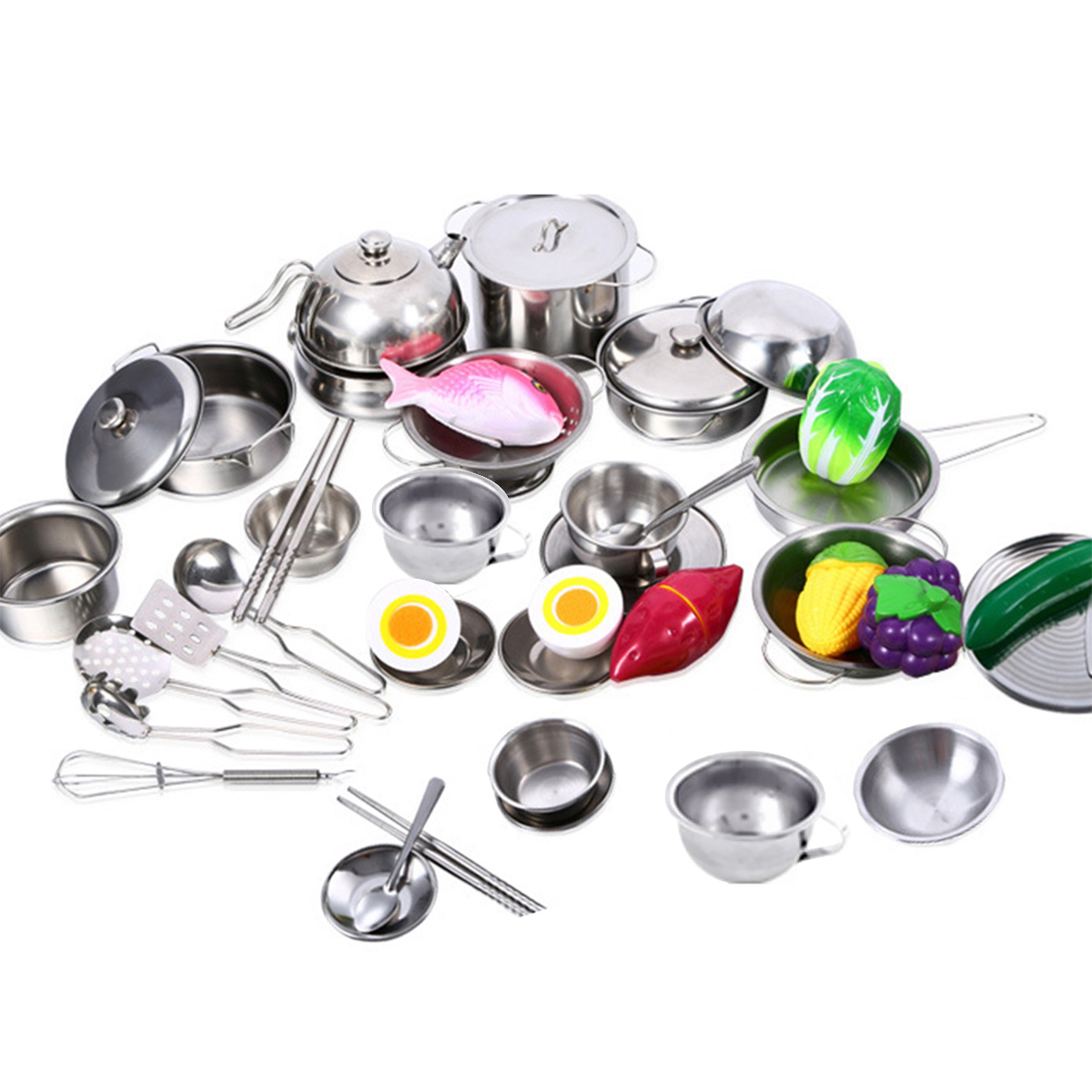25PCS Kitchen Set Pretend Play - Kitchen Appliances Kids บทวิจารณ์และราคา