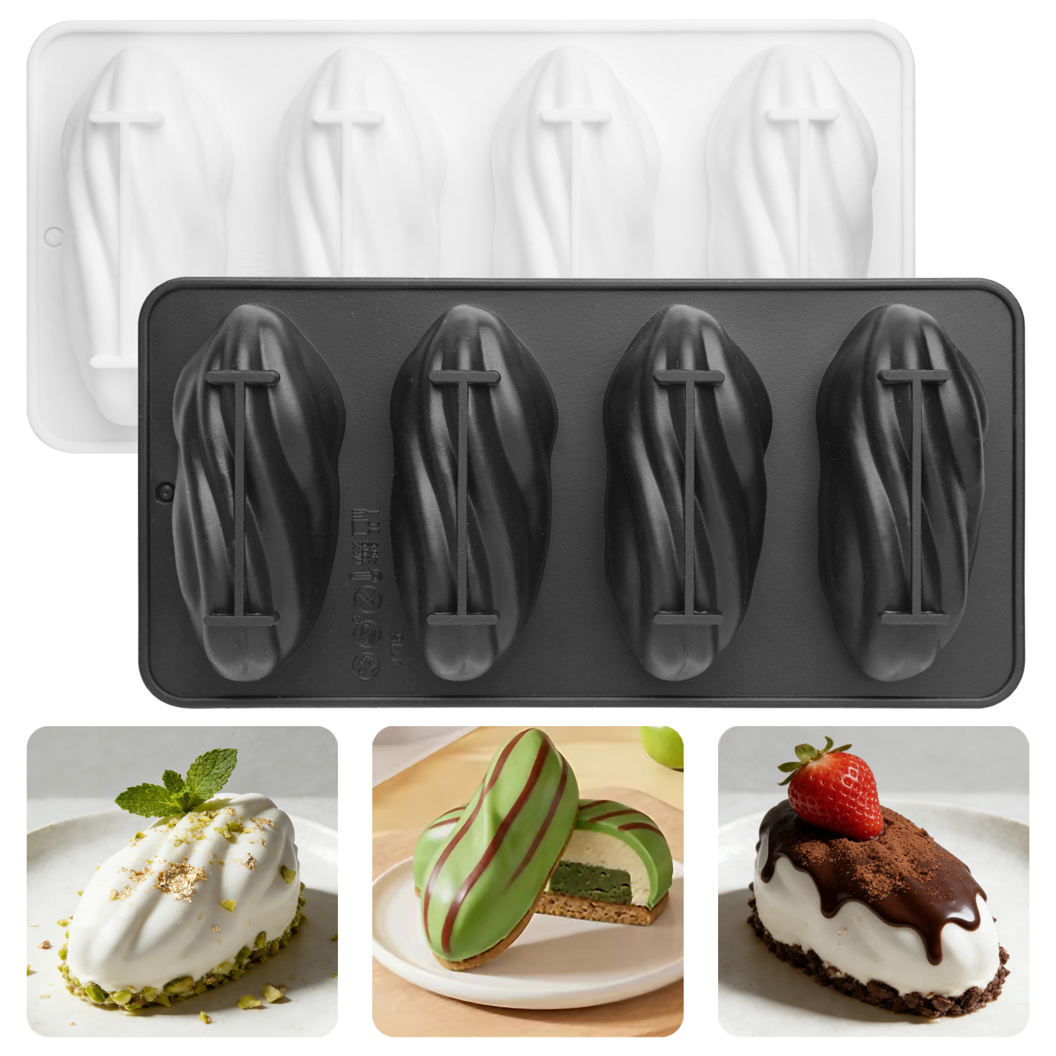 4-Cell Pistachios Design Silic - Kitchen Appliances For Baking บทวิจารณ์และราคา