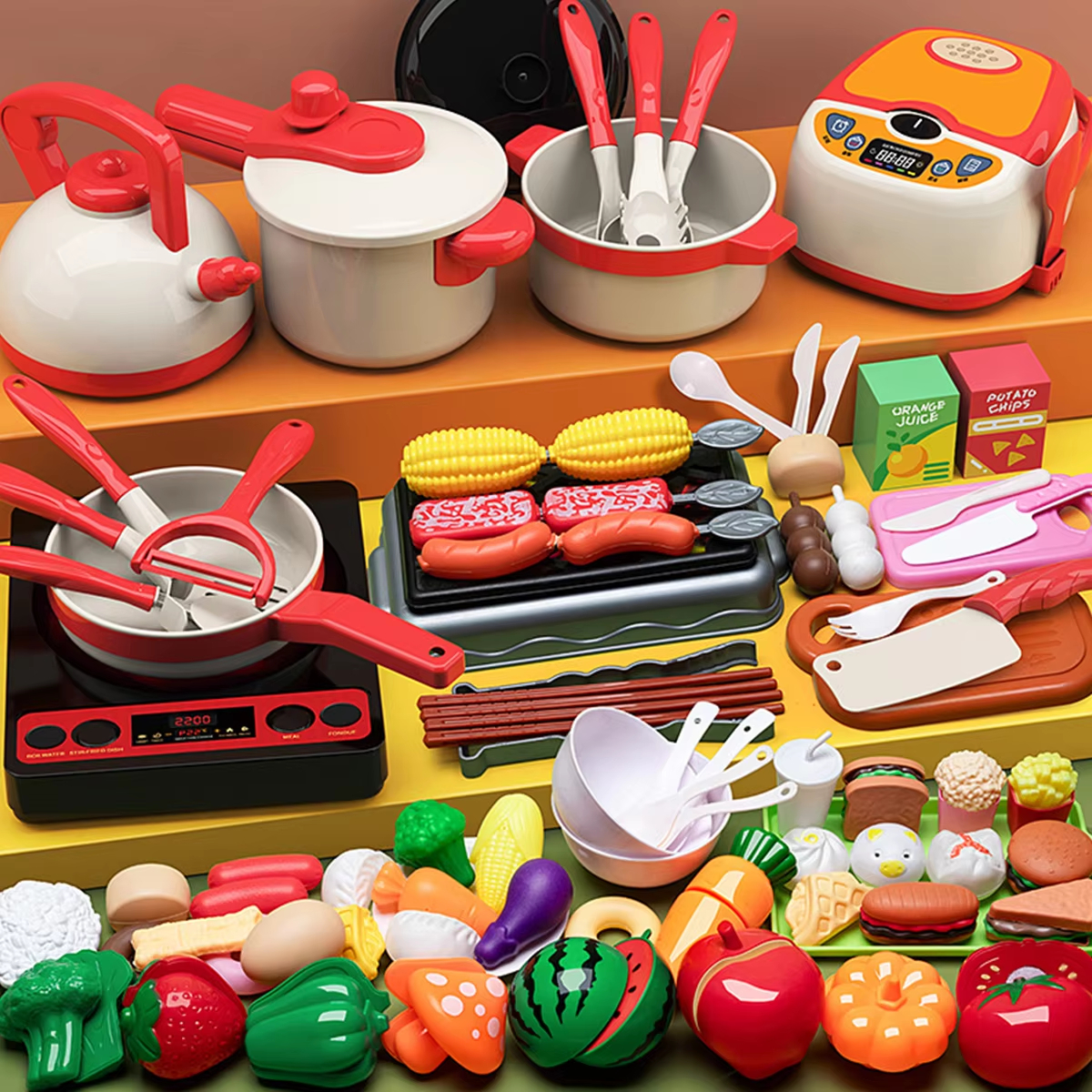 Children Pretend Play Simulati - Kitchen Appliances Kids บทวิจารณ์และราคา