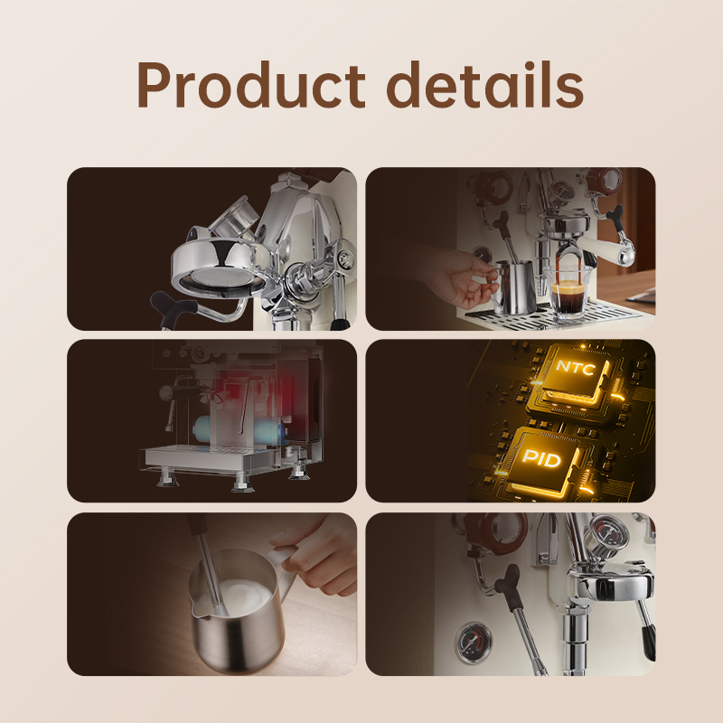 MDK White 58mm Dual Boiler Cof - Espresso Machine Semi Auto บทวิจารณ์และราคา