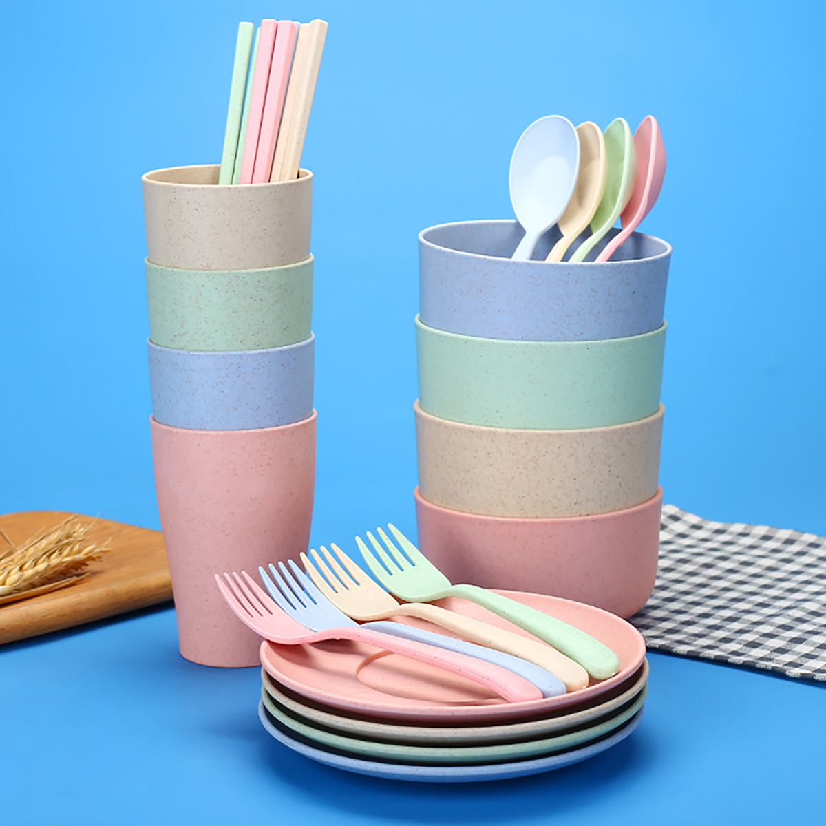 Fork Spoon Chopsticks Bowls Cu - Kitchen Appliances Set บทวิจารณ์และราคา