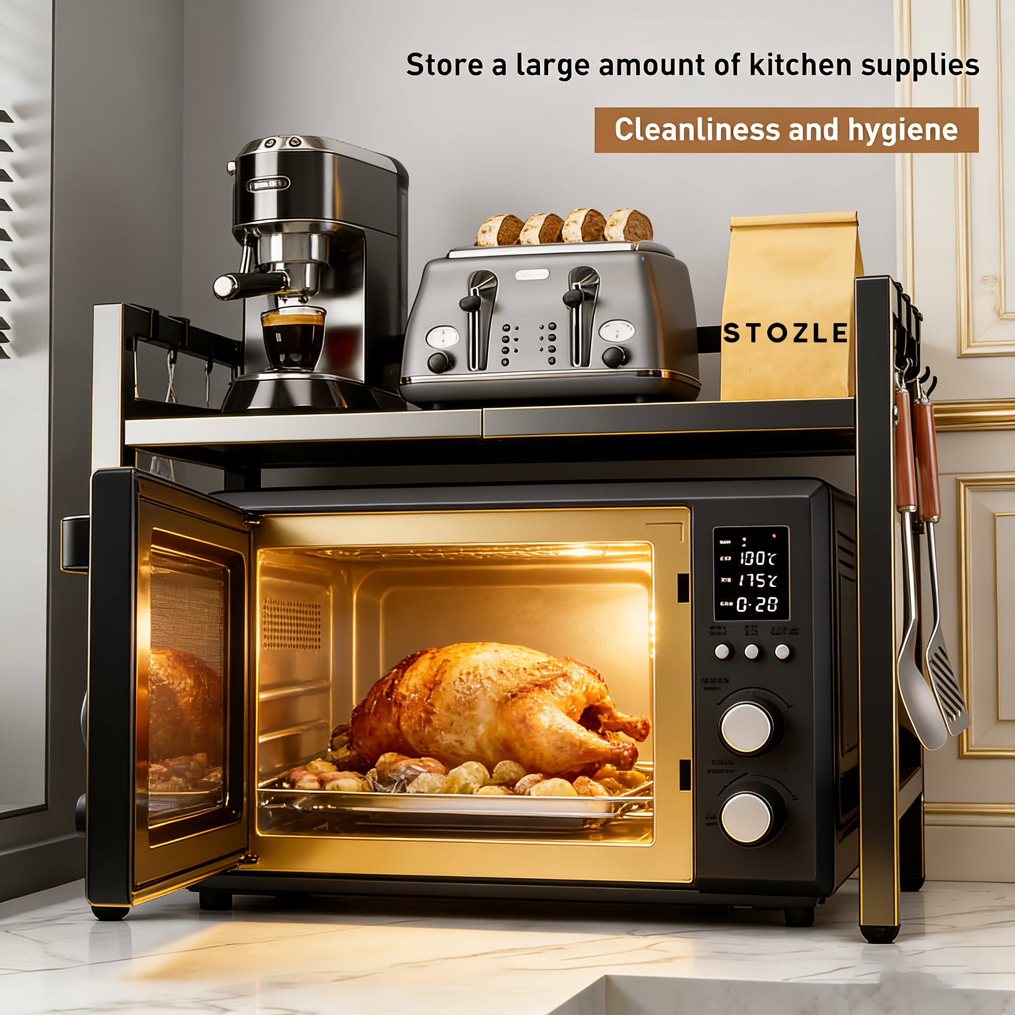 Double-Layer Adjustable Counte - Kitchen Appliances Countertop บทวิจารณ์และราคา
