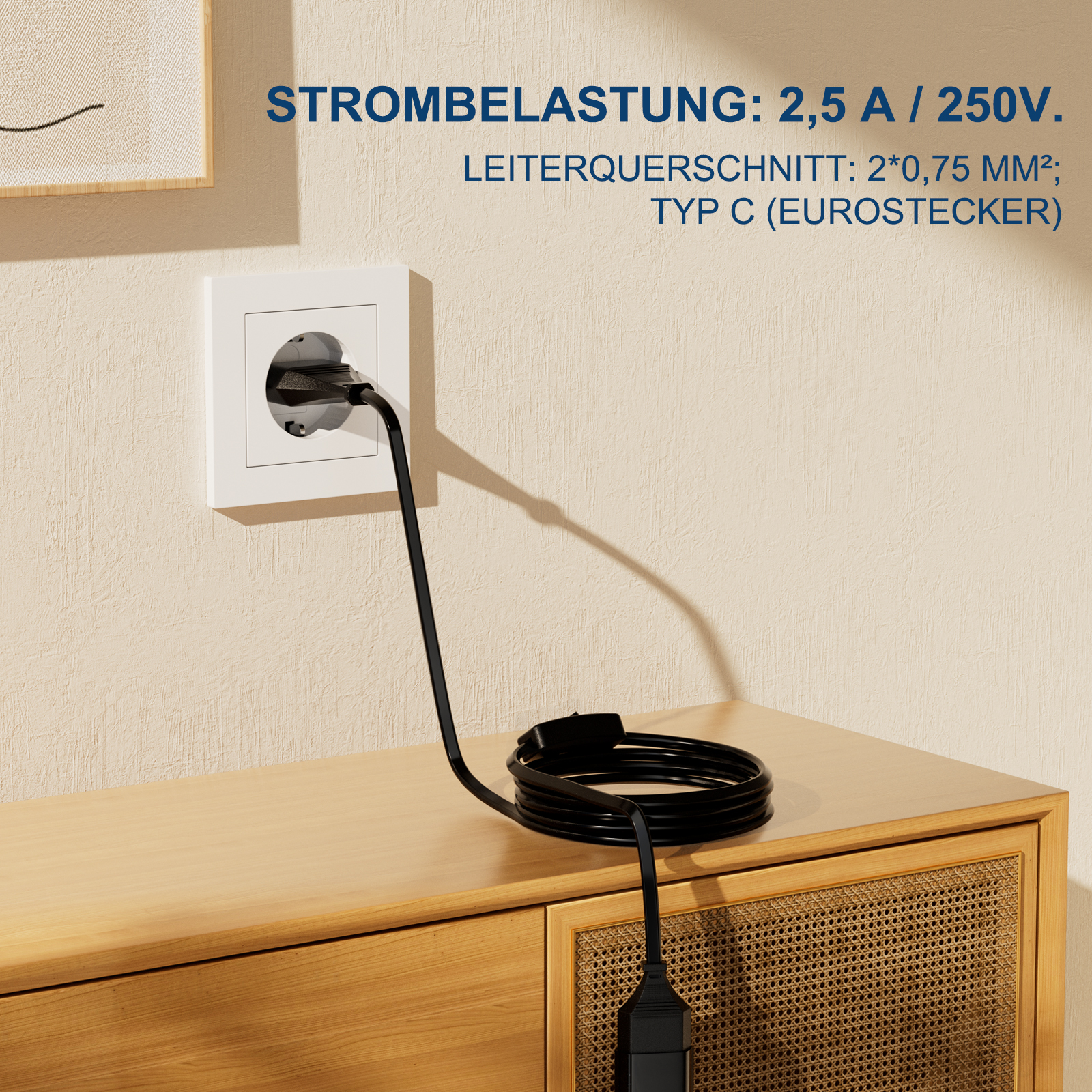 2.5A 250V European standard ex - Kitchen Appliances Extension Cord บทวิจารณ์และราคา