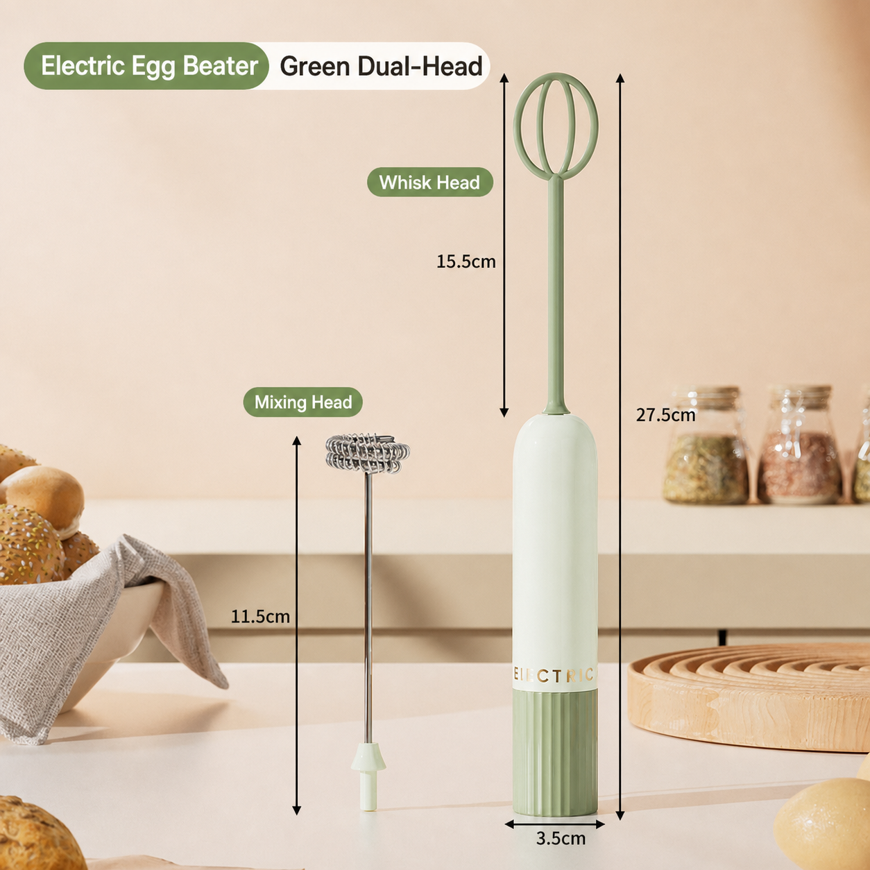 Wireless Electric Egg Beater L - Hand Mixer Electric บทวิจารณ์และราคา