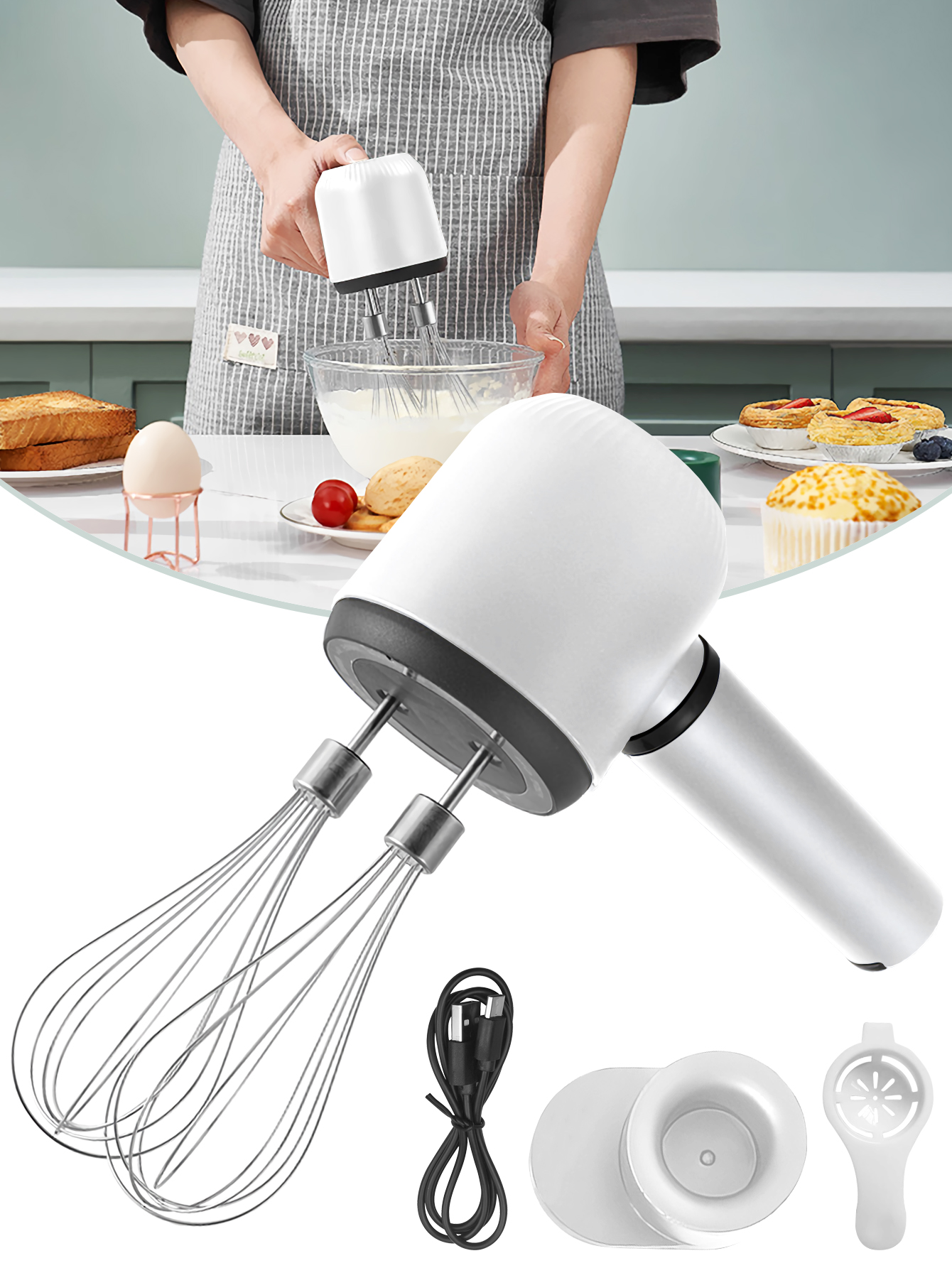 USB Rechargeable Electric Hand - Hand Mixer Electric บทวิจารณ์และราคา